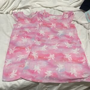 Saint Eve S small 6/6x pink a Line nightgown polyester Pegasus unicorn euc